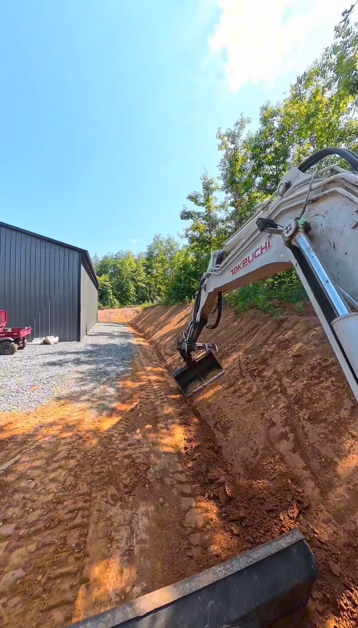 Project Cutting Level Pads and Access Roads Into Tennessee Hill Country image