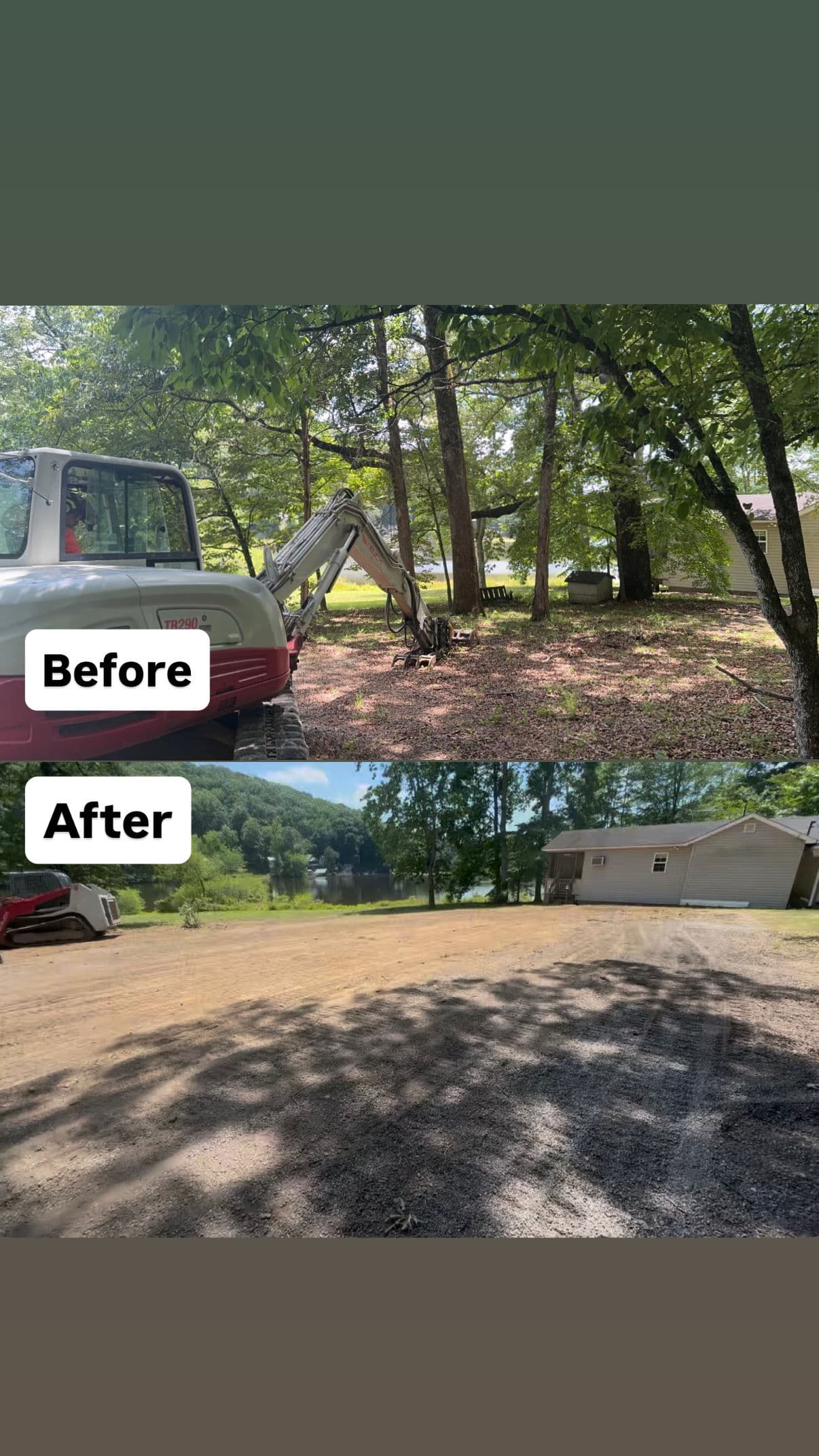 Project Rough Overgrown Ground Cleared Into a Usable Open Site image